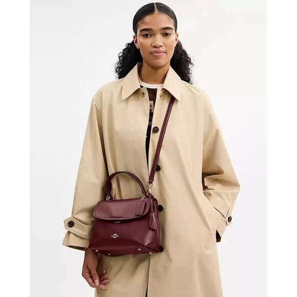 NWT Coach Emory Top Handle Bag Smooth leather CCE54 Gold/ESPRESSO - Picture 11 of 15